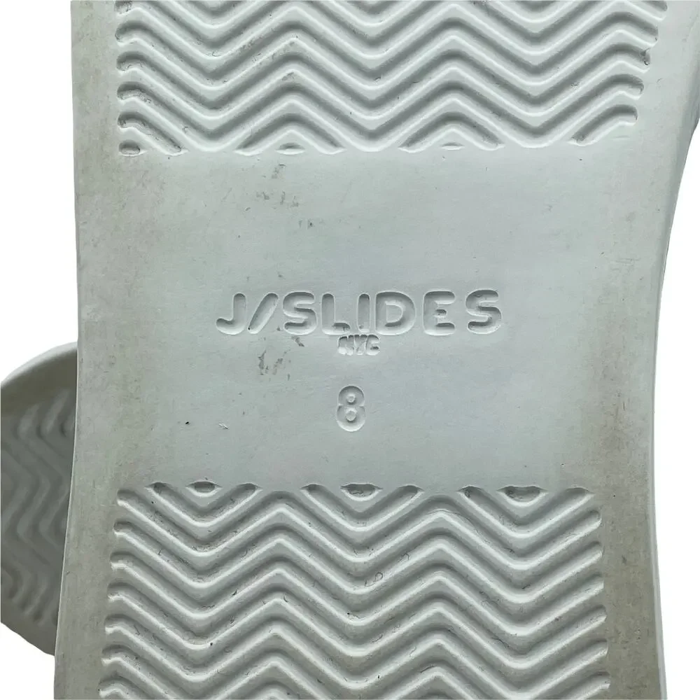 J Slides NYC Ariana Platform Sneakers Faux Snakeskin Croc Pattern Gray Size 8 - Picture 2 of 7